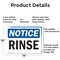 Signmission Rinse, 14 in W x Rectangle, Aluminum OS-2PACK-NS-A-1014-L-18109 - alternate 8